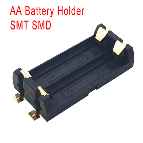 Высококачественная позолоченная батарея SMT SMD 2 AA, 1 шт., чехол для аккумулятора ► Фото 1/4