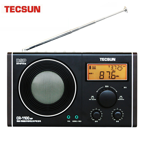 Tecsun CR-1100 DSP AM/FM стерео радио портативное Fm Ретро Радио 87-108 МГц/65-108 МГц/522-1620 кГц AM/FM стерео радио ► Фото 1/6