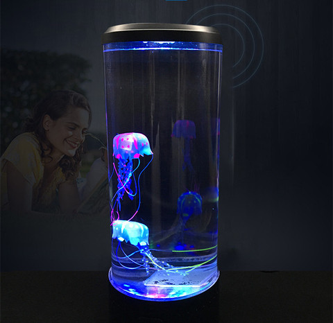 Круглая лампа медузы-Питание от USB-лампа медузы лава лампа настроения ► Фото 1/5