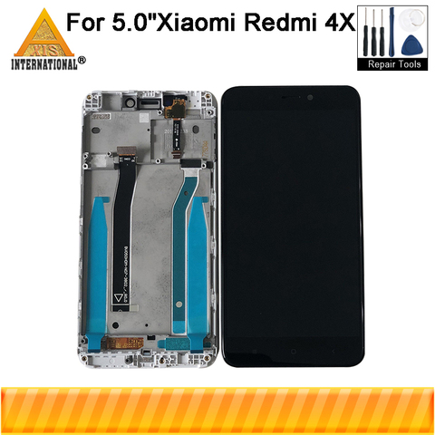 Оригинальный ЖК-экран Axisinternational 5,0 дюйма для Xiaomi Redmi 4X, Redmi 4X Pro, сенсорная панель, дигитайзер, рамка для Redmi 4X ► Фото 1/6
