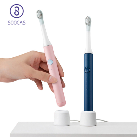 SOOCAS SO WHITE EX3 звуковая электрическая зубная щетка для Xiaomi Mijia ультразвуковая автоматическая зубная щетка перезаряжаемая Водонепроницаемая Ч... ► Фото 1/6
