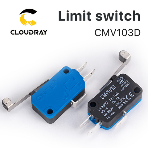 Cloudray высококачественный маленький концевой выключатель CMV103D, Мгновенный Микро-переключатель с длинной ручкой для CO2 лазерной резки ► Фото 1/3