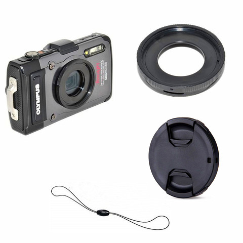 Кольцо-адаптер с УФ фильтром и фильтром для цифровой камеры Olympus, TG3, TG2, TG1, TG6, TG5, TG4, TG3, TG2, TG1, с креплением-адаптером для Объектива объектива Olympus, 40,5 мм, для цифровых фотоаппаратов и цифровых фотоаппаратов. ► Фото 1/5