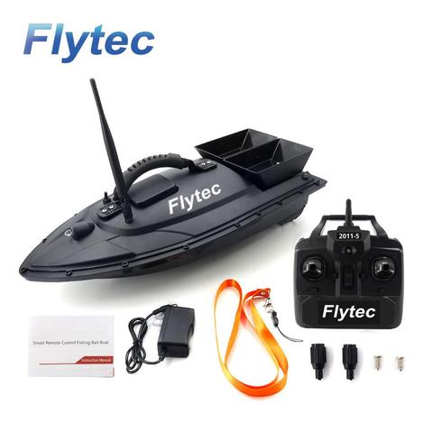 LeadingStar Flytec 2011-5 Электрический для доставки прикорма и оснастки RC лодка 500 м Дистанционное Рыболокаторы 5,4 км/ч двойной моторные игрушки влево/... ► Фото 1/6