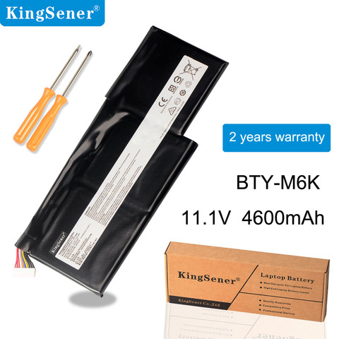 Аккумулятор Kingsener для ноутбука MSI, тонкий аккумулятор для ноутбука MSI, BTY-M6K, GS63VR, 7RG-005, GF63, 8RD, 8RD-031TH, 8RC, GF75, 3RD, 8RC ► Фото 1/5