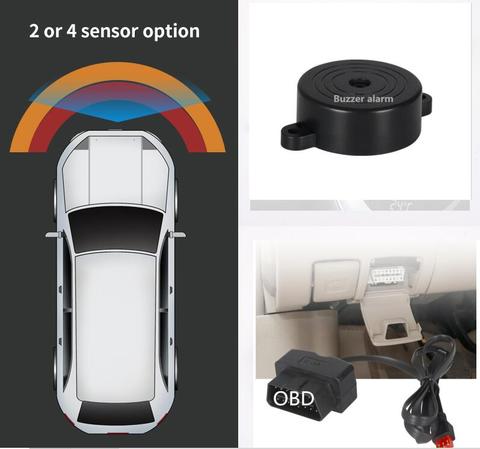 Автомобильный OBD передний 4 парктроник датчик система звуковой сигнализации + OBD срабатывает автоматически скорость ниже 20 км/ч Оригинально... ► Фото 1/3