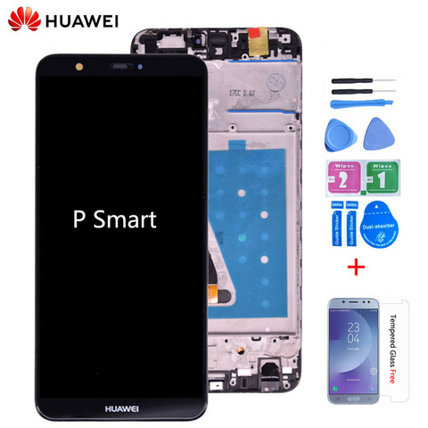 Оригинальный ЖК-дисплей для Huawei P Smart, сенсорный экран, дигитайзер в сборе для Huawei enjoy 7S, ЖК-дисплей с рамкой FIG LA1 LX1 L21 L22 ► Фото 1/6