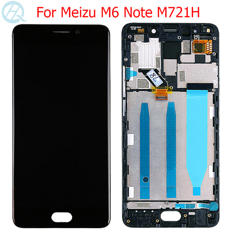 Оригинальный дисплей для Meizu M6 Note, ЖК-дисплей с рамкой, сенсорный экран 5,5 дюйма, Meilan Note 6, M721H, M721Q, экран дисплея, стекло в сборе ► Фото 1/6