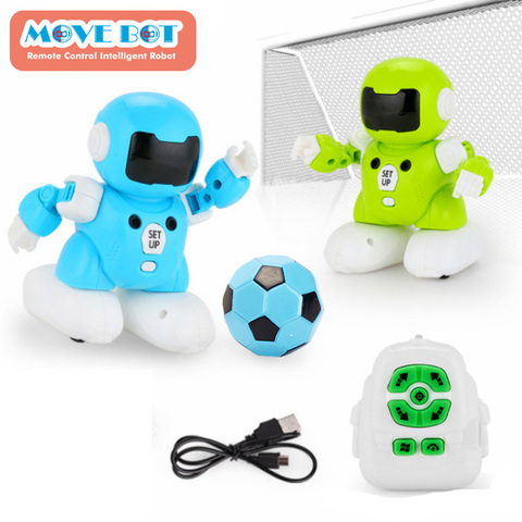 Новая игрушка RC футбольный робот программируемый образовательный интеллектуальный пульт дистанционного управления Роботизированная USB зарядка умные роботы игрушки подарки для детей ► Фото 1/6
