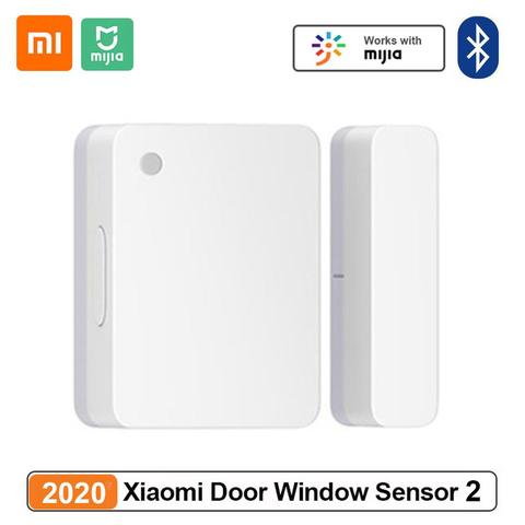 Датчик окон и дверей Xiaomi Mijia 2, безопасная сигнализация с подключением по Bluetooth, для умного дома, управление через приложение Mi Home, новинка 2022 ► Фото 1/6
