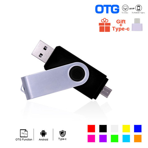Флеш-накопитель USB 2,0 OTG 3 в 1, 4 ГБ, 8 ГБ, 16 ГБ, 32 ГБ, 64 ГБ ► Фото 1/6