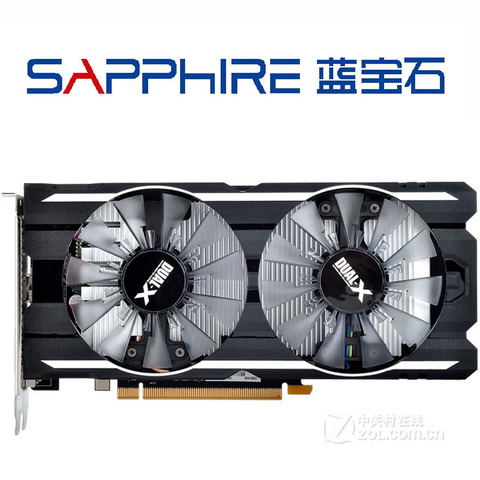 Видеокарта SAPPHIRE R7 360 2G D5, видеокарты памяти 2 гб GDDR5 360 бит для AMD R7 серии Radeon R7 R7360 2 гб HDMI DVI, б/у ► Фото 1/6