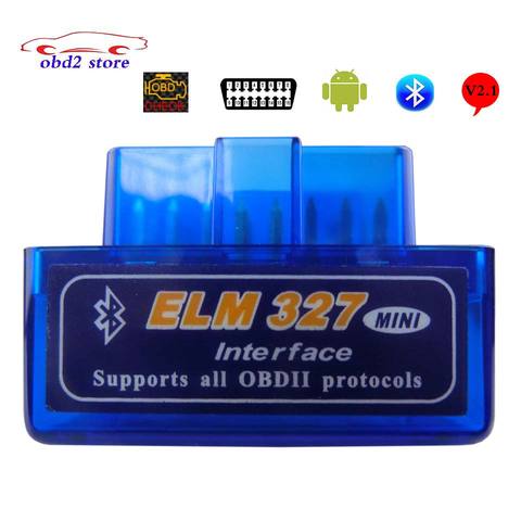 Автомобильный диагностический сканер, V2.1 ELM 327 OBD2 Elm327 Bluetooth адаптер считыватель шнура диагностический сканер Elm-327 OBD 2 II автомобильный диагно... ► Фото 1/6