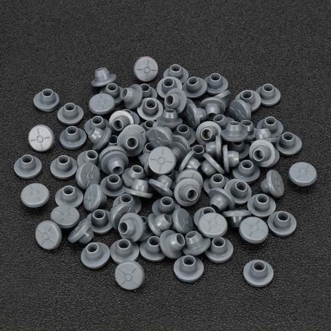 100Pcs Rubber Stoppers Self Sealing Injection Ports Inoculation Medical For 13mm Glass Bottles Vials Opening Sealing Organizer ► Фото 1/6