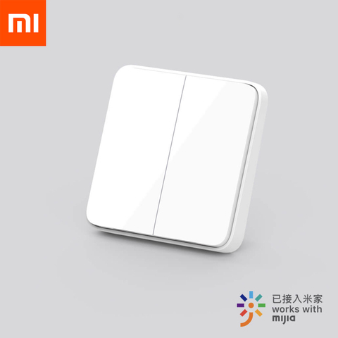 2022 новейший умный настенный выключатель Xiaomi Mijia версия для живой линии настенный выключатель обновление OTA умная связь работает с приложением Mi Home Mijia ► Фото 1/6