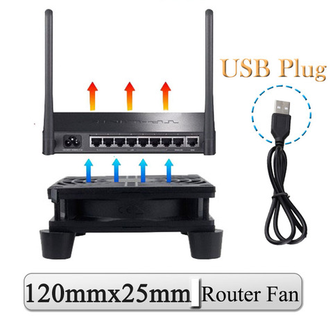 Gdstime DC 5 в USB 120 мм x 25 мм 12 см вентилятор маршрутизатора кулер для ТВ приставки 120 мм 12025 