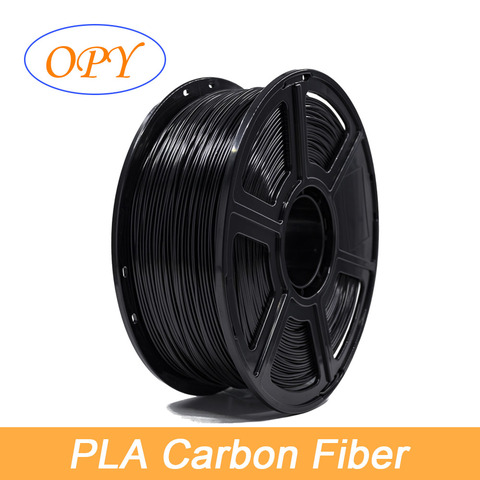 OPY PLA нить из углеродного волокна 1,75 мм 1 кг 100 г образец Пластиковый черный цвет ► Фото 1/5