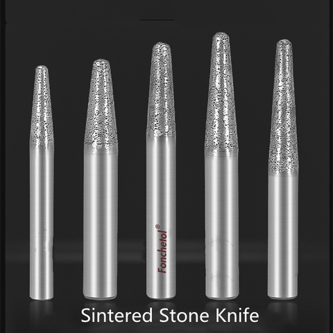 1pcs-free кварцит Гранит из песчаника, Ножи, Гранит CNC станок для резьбы по дереву инструмент, конический шаровой нос спеченный камень Ножи ► Фото 1/1