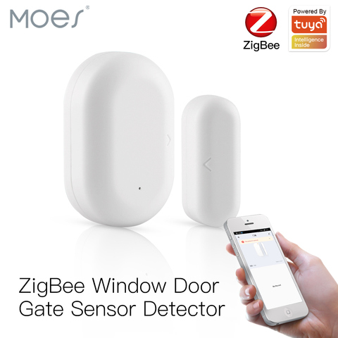 Tuya ZigBee с умным окном дверной датчик для ворот детектор Смарт домашняя система охранной сигнализации приложение Smart Life приложение Tuya дистанц... ► Фото 1/6