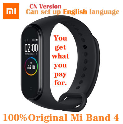 Оригинальные Смарт-часы Xiaomi Mi Band 4 с цветным AMOLED экраном, фитнесс, спортивный водонепроницаемый смарт-браслет 50ATM с Bluetooth 5,0 ► Фото 1/6