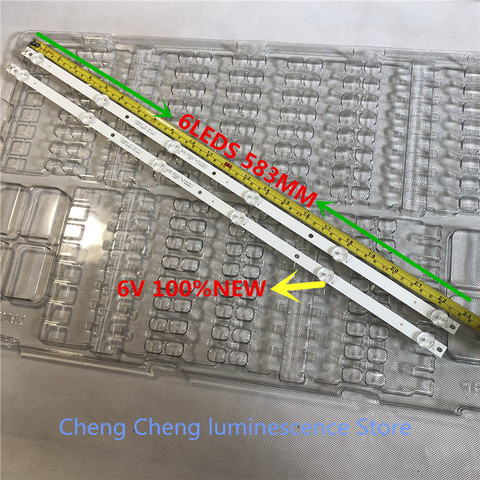 2 шт./лот светодиодный лент подсветки 6 ламп для 32-дюймового K320WDC1 A2 4708-K32WDC-A2113N01 583 мм, для K320WDC2B 6 в, 100% новый ► Фото 1/6