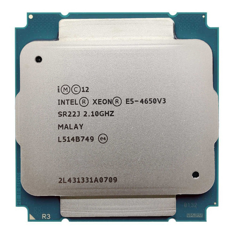 Intel Xeon E5 4650V3 E5-4650V3 E5 4650 V3 2,1 GHZ 12-Core 30MB GA2011-3 105W подходит для материнской платы x99 ► Фото 1/2