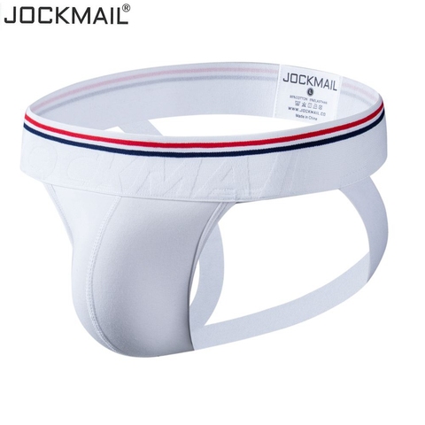 JOCKMAIL Jockstrap мужские сексуальные трусы-брифы мужские стринги бикини трусы Cuecas Calzoncillos Hombre Слип хлопок гей мужские трусы ► Фото 1/6