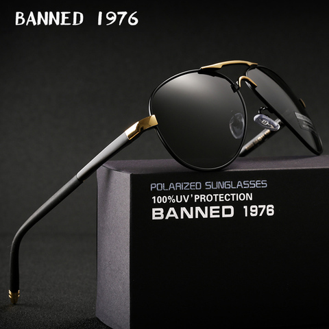 Мужские солнцезащитные очки для вождения, поляризованные темные очки HD с защитой от ультрафиолета UV 2022, в коробке, 400 ► Фото 1/6