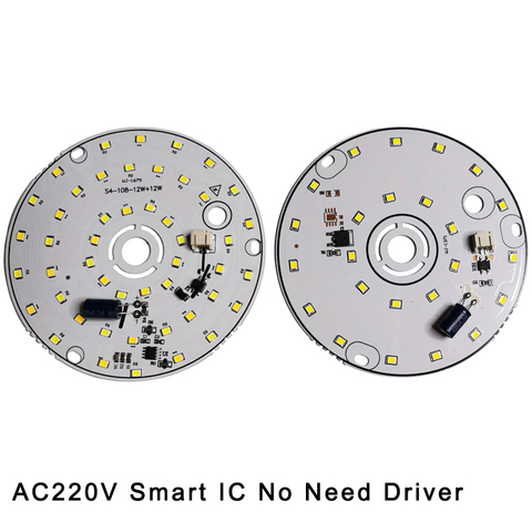 DIY светодиодный светильник ac220в, умный IC, не нужен светодиодный драйвер, светодиодный чип для лампы, светильник SMD, чип, натуральный белый, 3 Вт... ► Фото 1/6