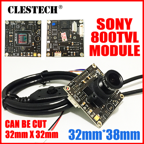 Широкий угол, новый стиль, 1/3 дюйма, Sony CCD Effio-e 800tvl, простой модуль микросхемы hd камеры 2,8 мм, 3,0 Мп, объектив, большое широкоугольное меню osd ► Фото 1/6