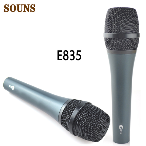Бесплатная доставка микрофон E835 проводной динамический кардиоидный профессиональный вокальный микрофон e835 Студийный микрофон E845 E835 E828 ► Фото 1/6