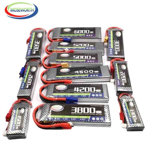 2S RC самолет LiPo Аккумулятор 7,4 в 1300 1500 1800 2200 2600 3000 3500 4000 4500 5000 6000 мАч 25C 35C Радиоуправляемый Дрон, автомобиль, лодка, самолет ► Фото 1/6