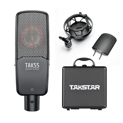TAKSTAR TAK55 профессиональный микрофон для записи 3 режима звукоснимателя для прямой трансляции студийный Вокальный Инструмент запись ► Фото 1/6