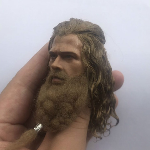 1/6 Scale Thor Head Sculpt с натуральными волосами, усами, Decadent Edition для 12 дюймов, игрушки, кукла, коллекция игрушек Phicen ► Фото 1/4