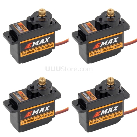 EMAX ES08MDII ES08MD II цифровой сервопривод 12g/2,4 кг/высокоскоростная мини металлическая шестерня ► Фото 1/5