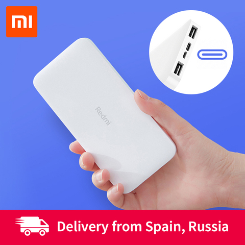 Внешний аккумулятор Xiaomi Redmi 20000 мАч/10000 мАч, двусторонняя Быстрая зарядка 18 Вт, Двойной вход, Двойной выход USB ► Фото 1/6