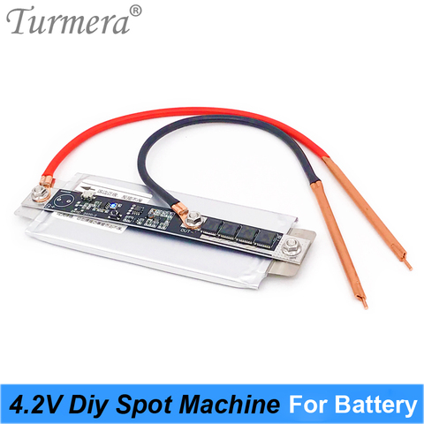 Turmera 4,2 V DIY машины для точечной сварки машина для 18650 26650 32700 Батарея пайки 0,15 мм Никель Батарея пакет паяльная + сварочные ручки ► Фото 1/6