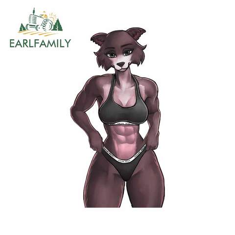 EARLFAMILY 13 см x 7 см для Juno Wolf сильные Мультяшные автомобильные наклейки окклюзия царапины Переводные персональные украшения для багажника ► Фото 1/4