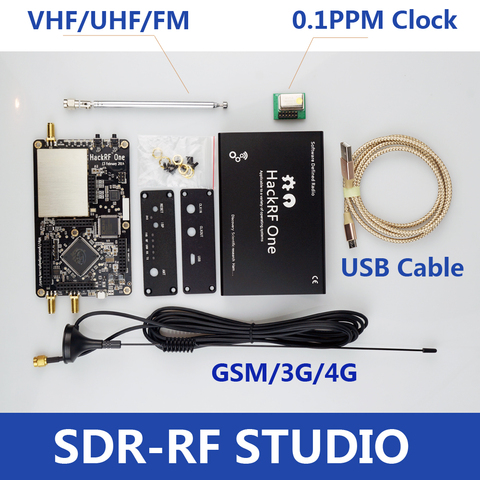Платформа HackRF One usb для приема сигналов RTL SDR, программно определяемое радио, с частотой от 1 МГц до 6 ГГц, комплект демонстрационной платы, ключ-приемник ► Фото 1/6