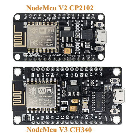 ESP8266 ESP32 CP2102 CH340 NodeMcu V3 V2 D1 MINI Lua Беспроводной Wi-Fi модуль-коннектор, макетная плата CP2102 ESP-12E Micro USB ► Фото 1/6