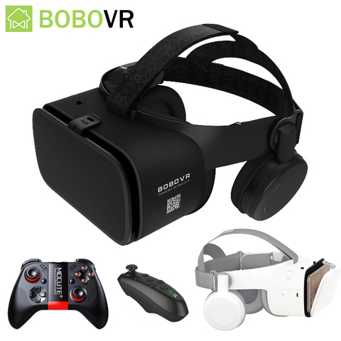 Новинка BoBo VR Z6 очки 3D виртуальной реальности Беспроводная Bluetooth VR гарнитура шлем для iPhone Android смартфона 4,7-6,2 дюйма ► Фото 1/6