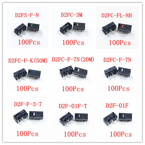 Бесплатная доставка 100шт / серия 100% новый OMRON мышь микропереключатель D2FC-F-7N 20M OF D2FC-F-K (50М) Кнопка D2F-01F-T D2F-F-3-7 Япония мышь ► Фото 1/6