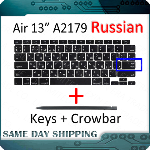 Ноутбук A2179 Русский RU Россия клавишные колпачки клавишные ножницы Ремонт для Apple Macbook Air Retina 13 