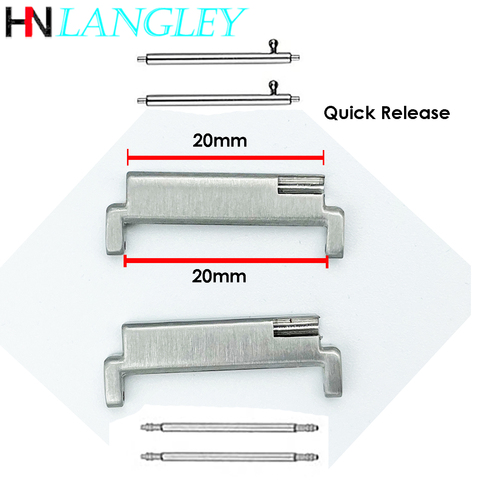 20 мм-20 мм/22 мм/-22 мм ремешок-адаптер для наручных часов Пружинные вставки Quick Release шпильки ремешок разъемы ремешок для смарт-часов аксессуары ► Фото 1/6