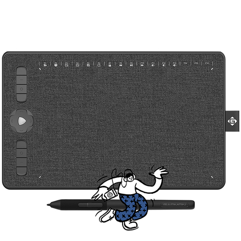 Цифровой графический планшет GAOMON M1230 12 дюймов для рисования/письма с ручкой 8192 уровней и 13 мультимедийными клавишами, поддержка ОС Android ► Фото 1/6