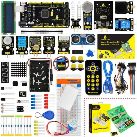 Обновленная версия Keyestudio Super Starter Kit с платой Mega2560R3 (USB Серийный чип CP2102) для Arduino Starter Kit + Tutorial ► Фото 1/6