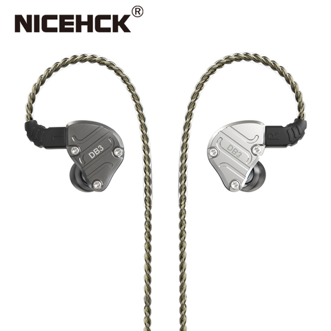 NICEHCK DB3 1BA + 2DD гибридные Наушники с 3 драйверами, спортивные наушники для бега, Hi-Fi наушники, IEM DJ Stage NICEHCK NX7/F3 ► Фото 1/6