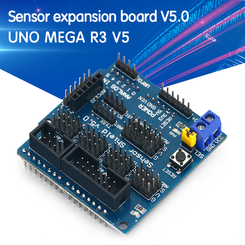 Сенсор Щит V5.0 плата расширения датчика UNO MEGA R3 V5 Для Arduino электронные строительные блоки деталей робота ► Фото 1/6