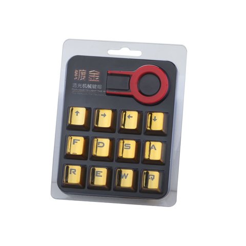 Колпачки для ключей с пульверизатором для механической клавиатуры Cherry MX FPS MOBA, игровые колпачки для ключей PBT, набор ключей WASD ► Фото 1/6