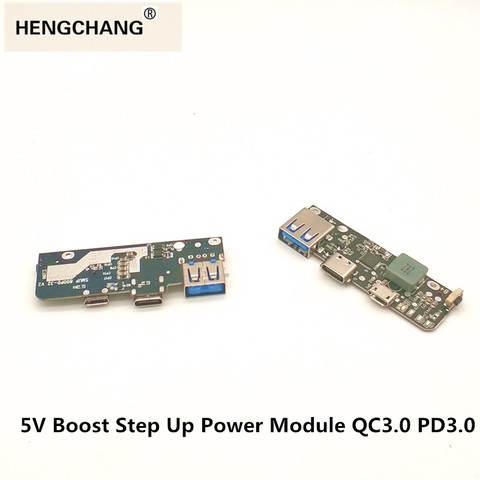 Модуль повышения мощности 5 В, защитная плата для зарядки литиевых LiPo батарей QC3. 0 PD3.0 для DIY зарядного устройства, power bank pcb 1 шт. ► Фото 1/6